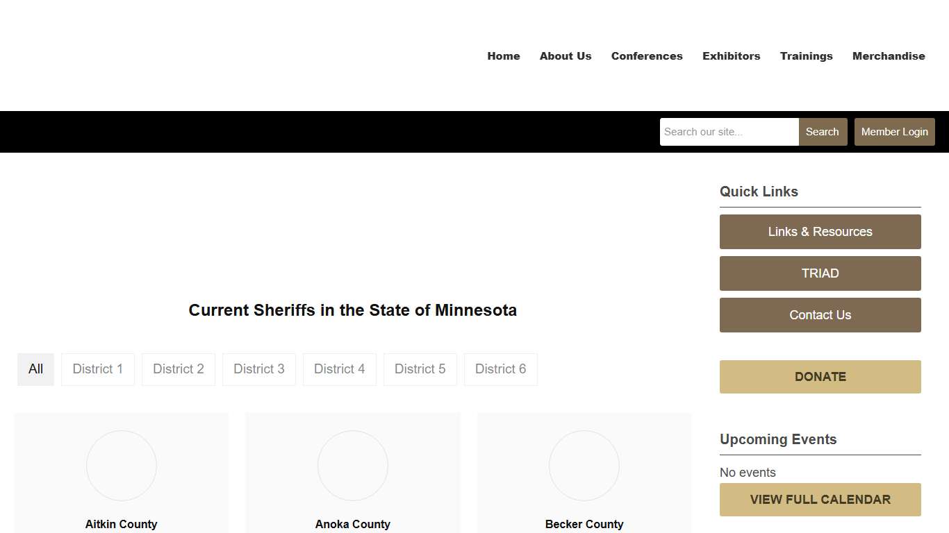 Current Sheriff List